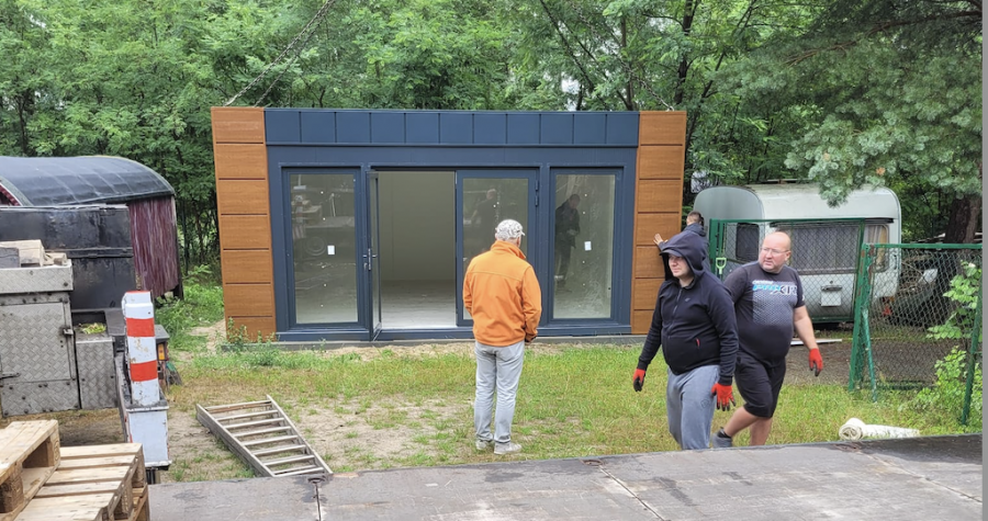 miniosiedle dla uchodźców w Bondyrzu już prawie skończone
